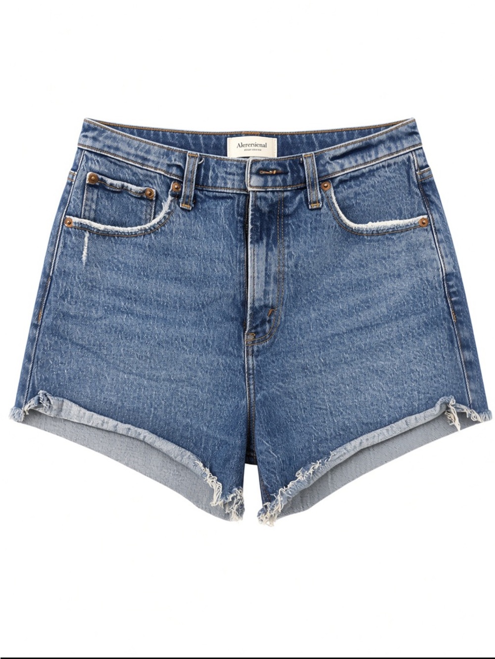 Abercrombie & Fitch Classic Blue High-Rise Denim Shorts